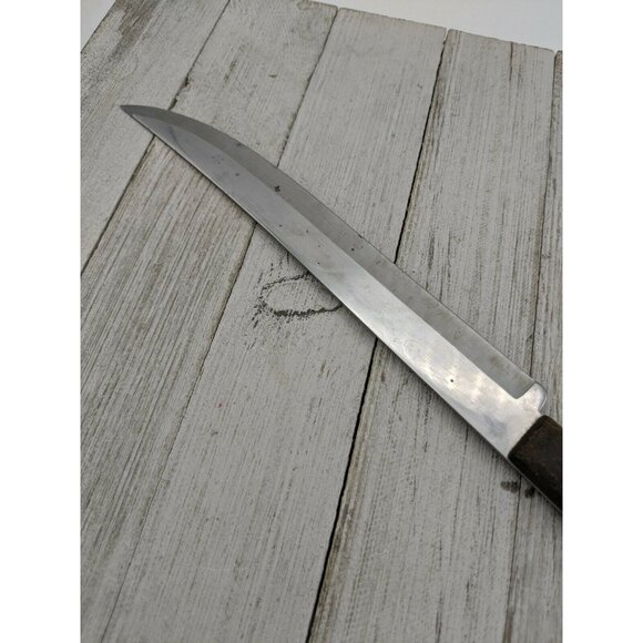 Happy Home Carving Knife Stainless Steel Wood Handle 7 3/4" Blade 12 3/4" Total - Picture 7 of 7
